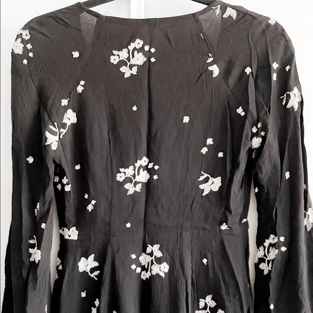 Free People Embroidered Bell Sleeve Dress - Picture 9 of 13